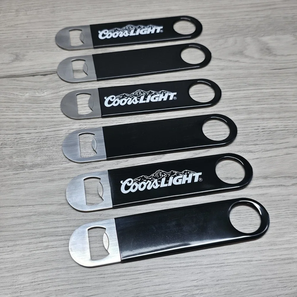Coors LIGHT Beer Stainless Steel Bottle Openers - Lot Of 6